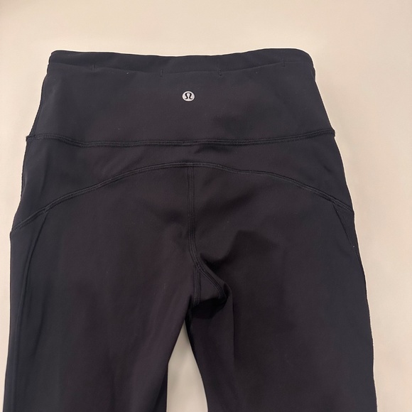 Lululemon Wunder Train Mesh Crop Black Leggings Tights Sz 4 • Excellent - Picture 9 of 15